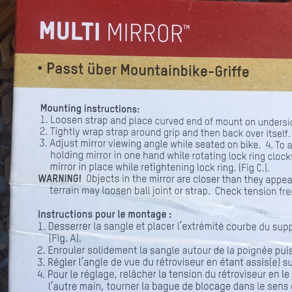 Strap on bicycle rear view mirror - Picture 2 of 4